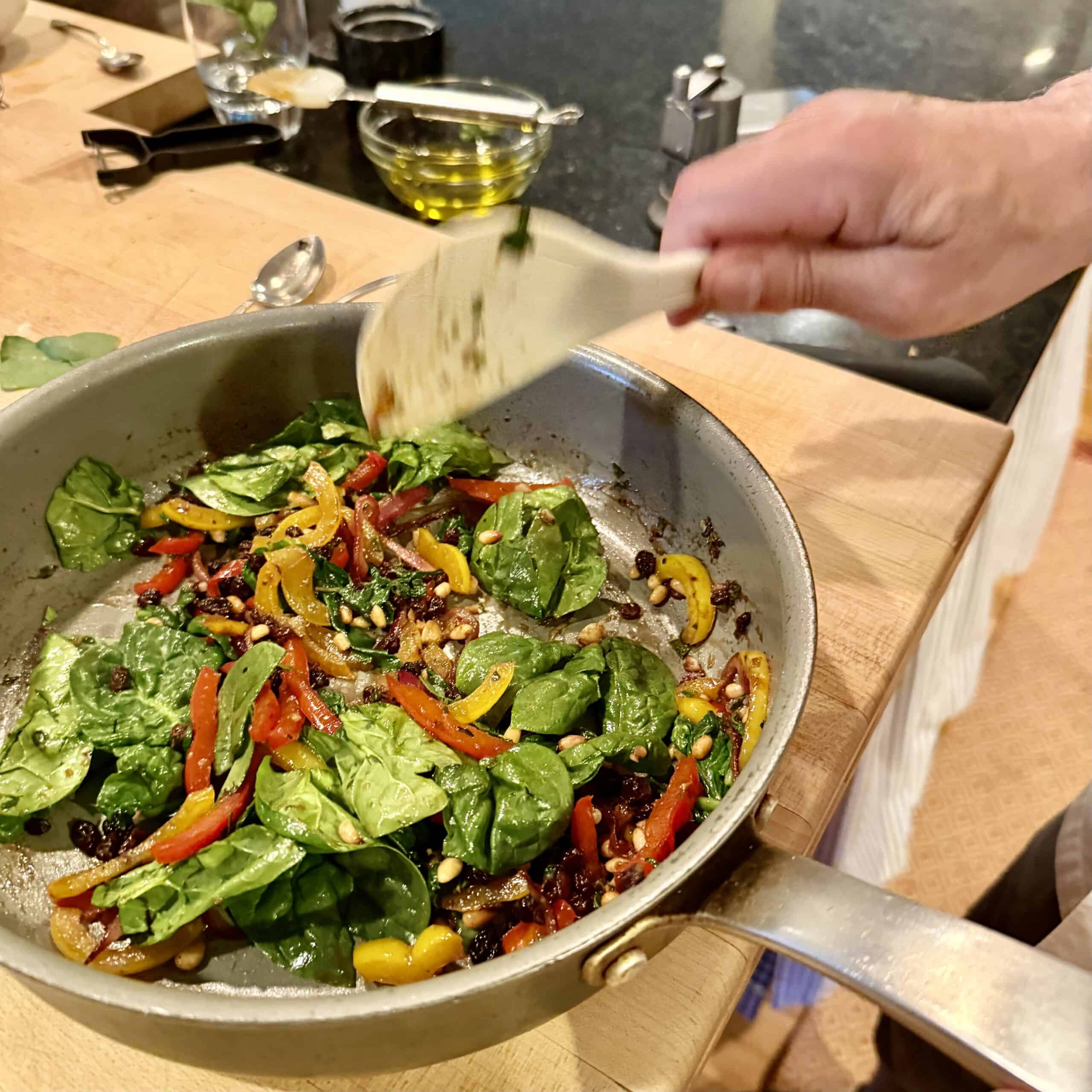 Healthy vegetable stir-fry with colorful peppers and greens for a nutritious meal.