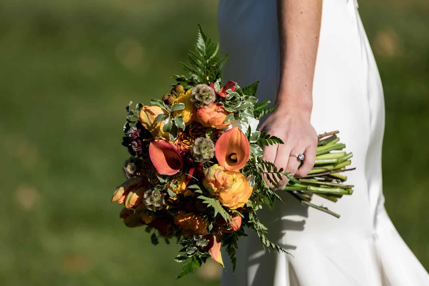 Bouquet of colorful flowers for wedding ceremonies and events.