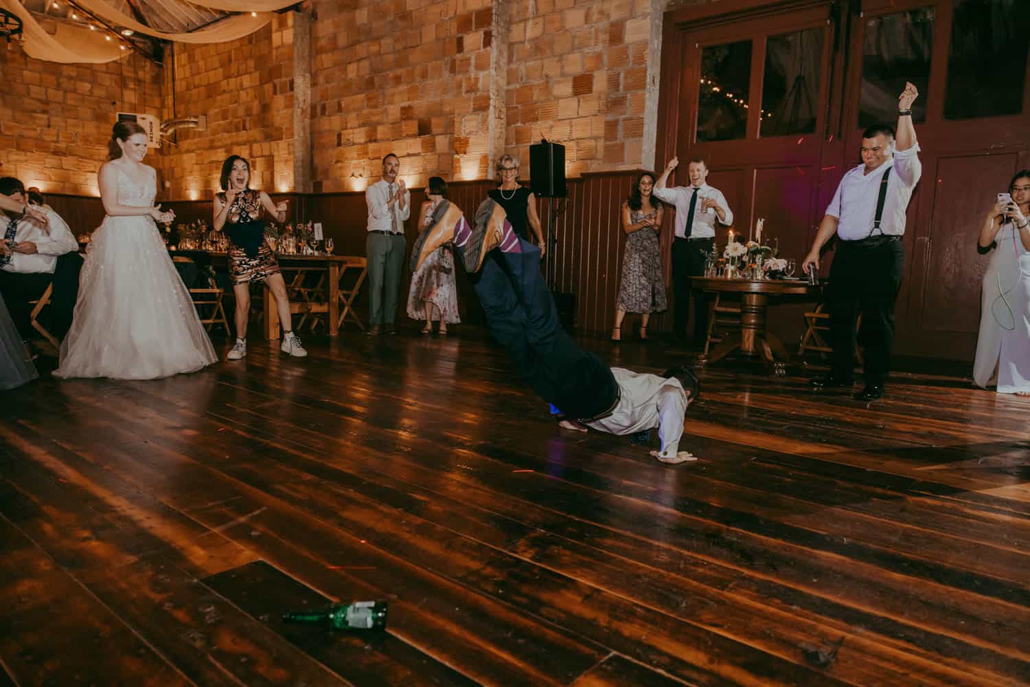 Wedding dance performance at Odyssey Events.